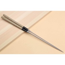 Yoshihiro Moribashi Chopsticks Japanese Sushi Chef Traditional Garnishing Plating Tweezers Magnolia Handle 7 In(180mm)