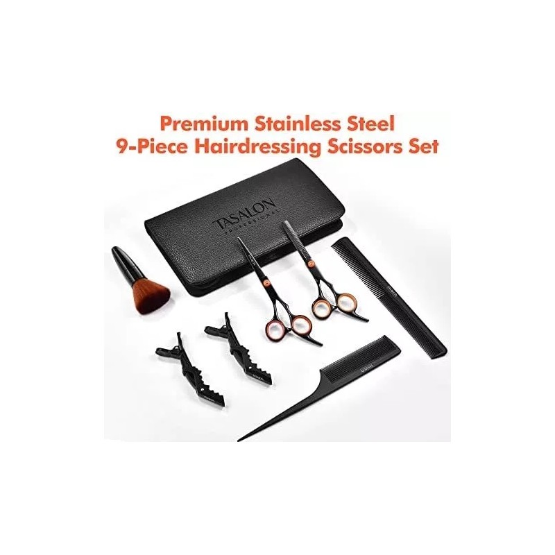 Tasalon Kit De Tijeras Para Cortar El Pelo Con Peine