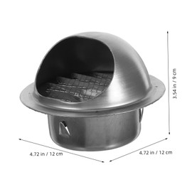 OSALADI Elegant Stainless Steel Round Vent Covering Dryer Vent Cover Wall Mount Exhaust Vent