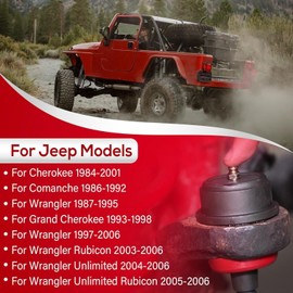 Front Heavy Duty Ball Joints Compatible with Cherokee 1984-2001 Comanche 1986-1992 Wrangler 1987-2006 Grand Cherokee 1993-1998,for Dana 30/44 10642