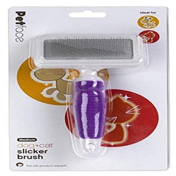 Petface Slicker Brush for Dogs and Cats, Medium