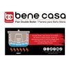 Bene Casa - Aluminum Flan Mold Double Boiler with Glass