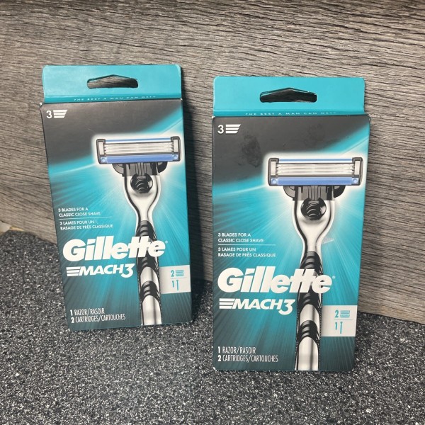 Gillette New Set Of 2 Gillette Mach3 Men's Razor Handle