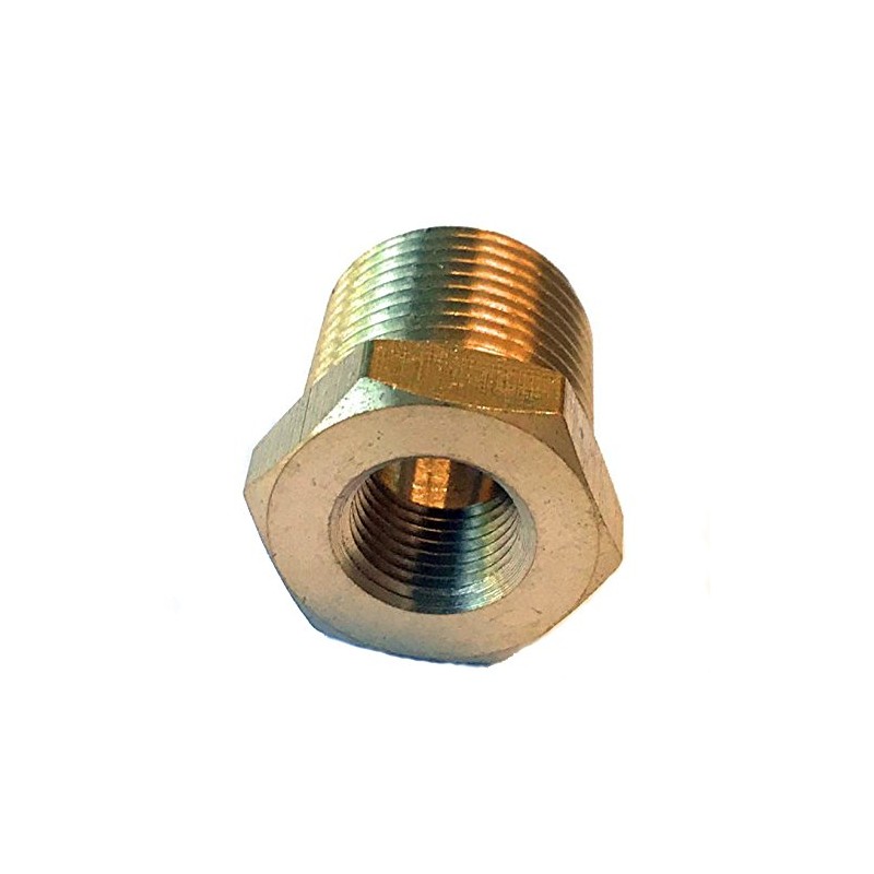 Brass Bushing 1/8" NPT Female x 3/8" NPT Male 100%