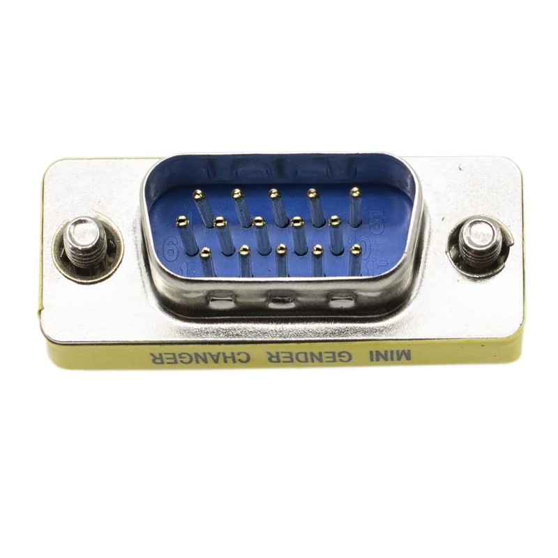 CABLEPELADO VGA Male to Male SVGA Coupler Gender Changer Adapter