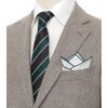 BELLUNO Extra Long Tie and Pocket Square Set for Big