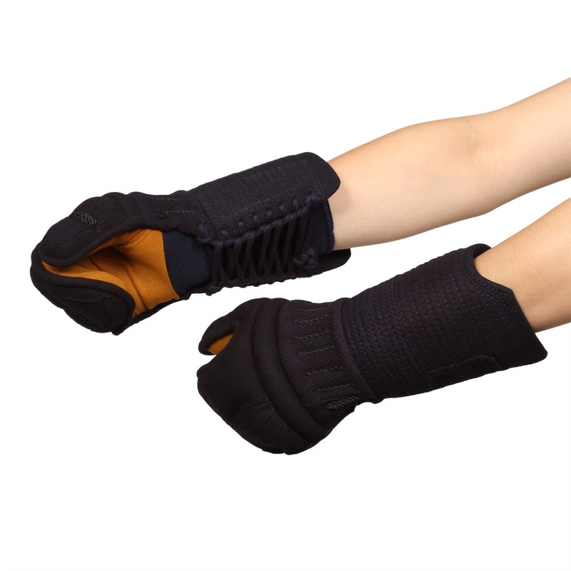 [SHINBU] Kendo Small Hand Gloves (Navy, Beige) [Made in Japan,