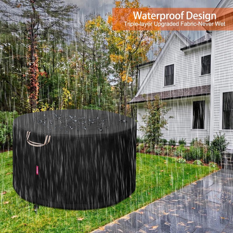 QH.HOME Fire Pit Cover Round for Solo Stove Yukon 27"-29",