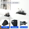 Mooche Glass Shelf Bracket, Adjustable Shower Brackets Clamp Holder for