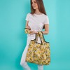 ECO CHIC Foldable Reusable Large Recycled Grocery Bags Lightweight Shopping