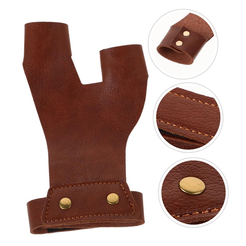 Mipcase Hunting Gloves Archery Finger Tabs for Bow Shooting Comfortable