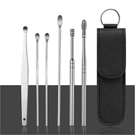 Stainless Steel Ear Wax Removal Kit, 6 Pieces