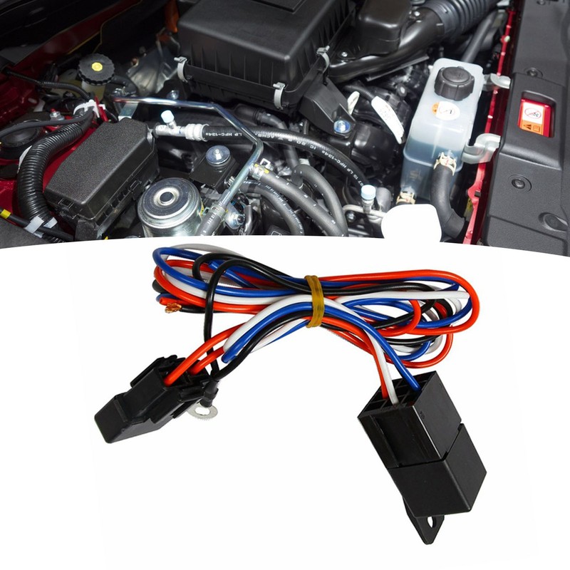 3/8 Inch Electric Cooling Fan Wire Harness Kit 185 On