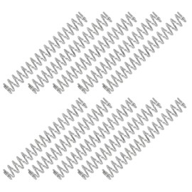 PATIKIL Compression Spring, 0.5mm Wire Dia x 4mm OD x 30mm L, 10 Pcs 304 Stainless Steel Mechanical Extension Small Springs Pen Springs Assortment Kit for Shop and Home Repairs