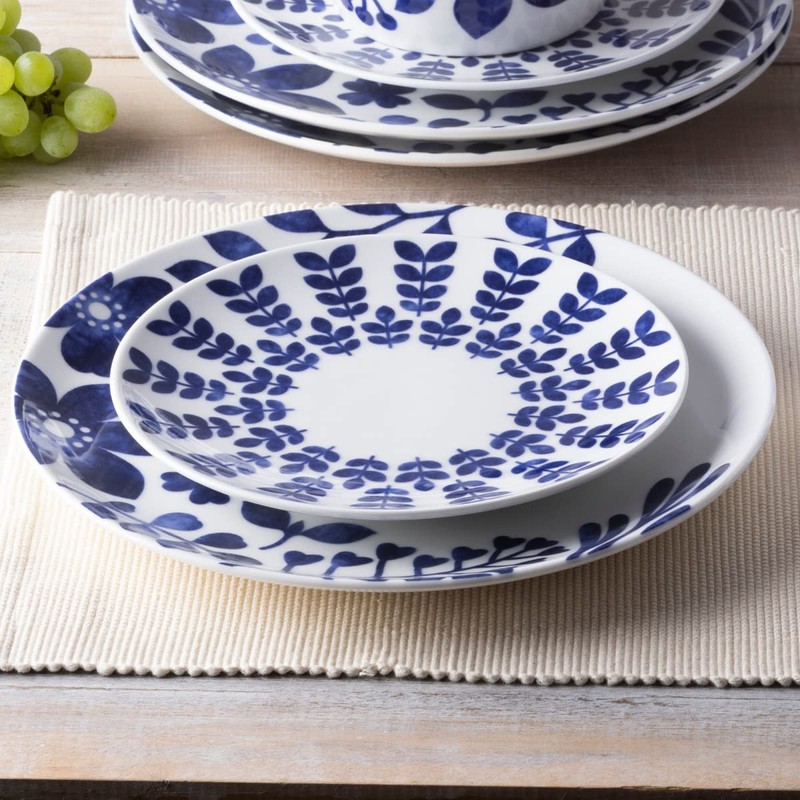 Noritake Sandefjord 4-Piece Place Dinnerware Setting in Blue/White