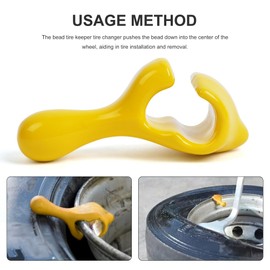 Tire Change Tool, Yellow Cast Iron Coated Bead Keeper Bead Retainer Tire Mounting Tools