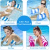 2 Pack Pool Inflatables Water Hammock for Adults, 4-in-1 Inflatable