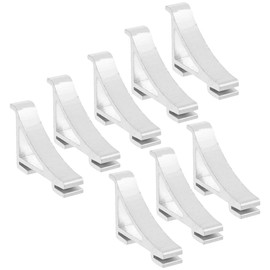 Housoutil 8 Piece Refrigerator Shelf Clips Gallery Clip Holder for Refrigerator Freezer Refrigerator (Aluminum Size 4)