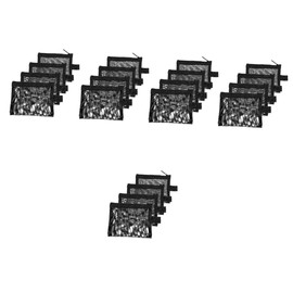 Baluue 5sets Makeup Bag Travel Bag Mesh for Lipstick Powder Compact Cosmetic Pouch for Women 4pcs*5