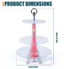 PARYRAY 3-Tier LED Cupcake Stand with Eiffel Tower Design -