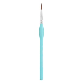 QUARKZMAN Detail Brush 14 mm Tip 188 mm Length Nylon Hair Miniature Painting Brush for Watercolour Oil Acrylic Painting (4#), Blue
