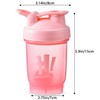 hzbaiyi Protein Shaker Bottle with Mixing Ball Leakproof Flip On