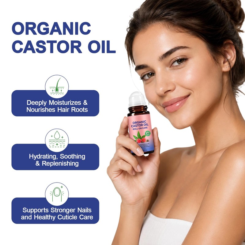Castor Oil Organic Cold Pressed - Castor Oil Roll On