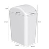 Waikhomes 15 L Garbage Bin with Swing Lid, Plastic Swing