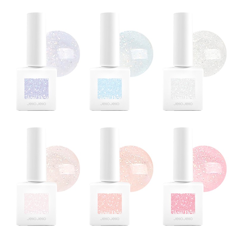 Jello Jello Glowdew 6-piece set Syrup Glitter Gel / 젤로젤로