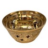 TRINTURA Incense Burner Brass Incense Bowl with Lid and Grid
