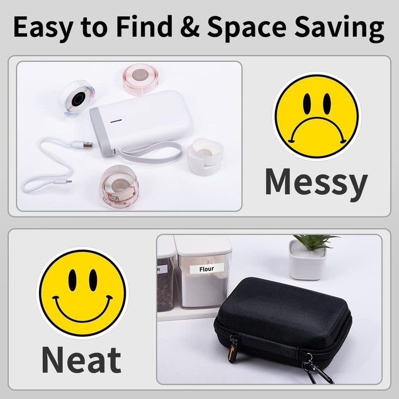 Phomemo D30 D35 Label Maker Case, Storage Bag Compatible with