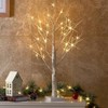Artificial Mini Christmas Tree Decoration, 2FT Lighted Birch Tree with