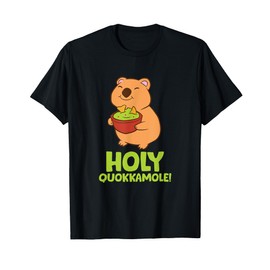 Holy Quokkamole Cute Quokka Eating Guacamole Quokka T-Shirt