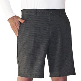Ben Hogan Golf Men's Performance Modern Print Flat Front Shorts, 30" Black