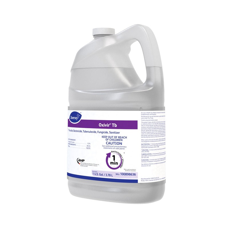 Oxivir Diversey 100898636 Tb One-Step Disinfectant Cleaner, Hospital Grade Accelerated