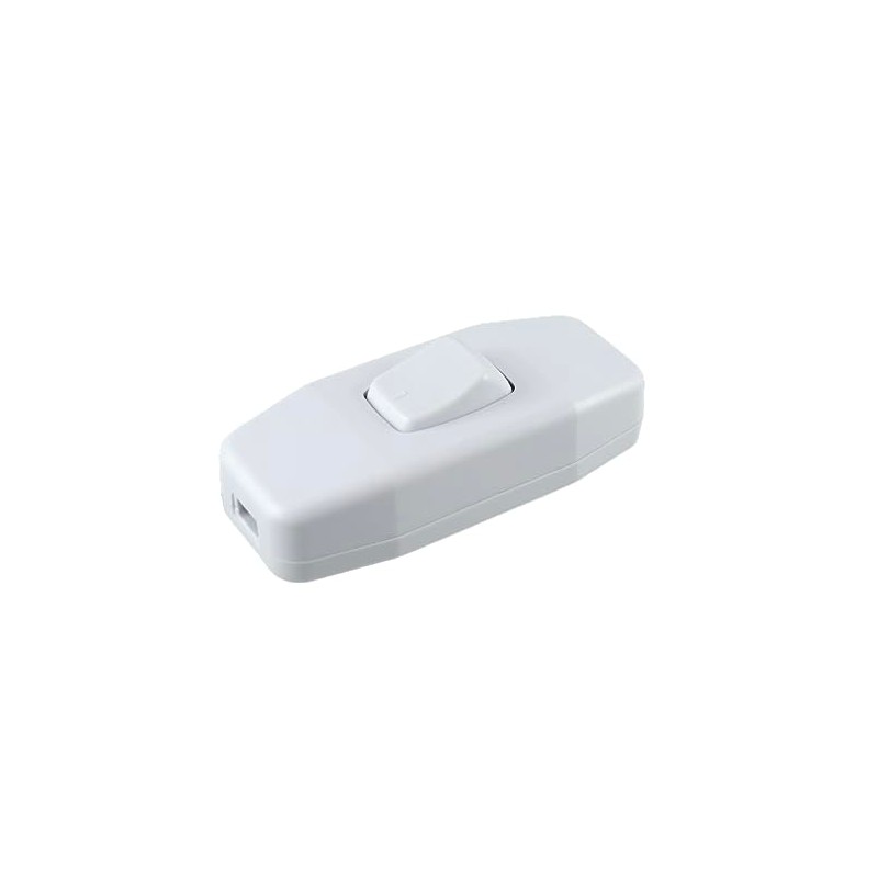 Lamp Switch, Intermediate Switch White with Strain Relief and Screw