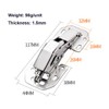2 Pack Hidden Hinges Soft Close Surface Mount Kitchen Cabinet