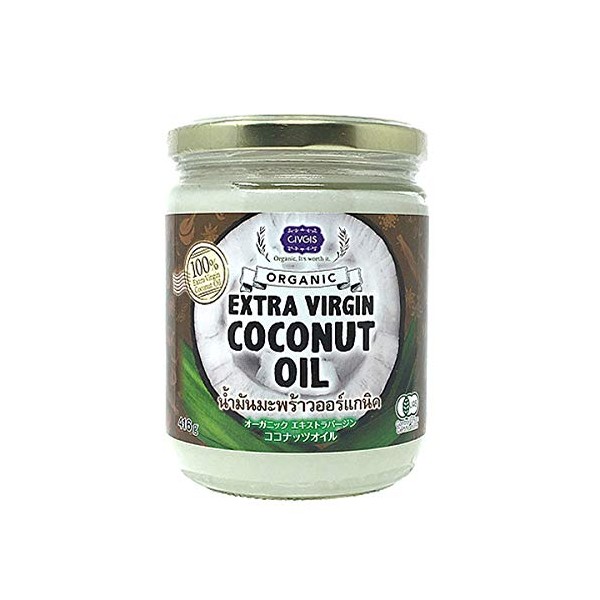 CIVGIS Chibgis Organic JAS Certified Extra Virgin Coconut Oil, 14.6 oz (416 g)