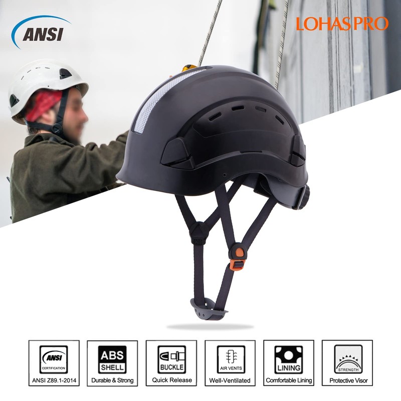 LOHASPRO Hard Hats Construction Worker OSHA Hardhat ANSI Z89.1 Approved
