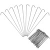 QWORK Metal Tent Stakes, 120 Pack 9-Inch Heavy Duty Camping