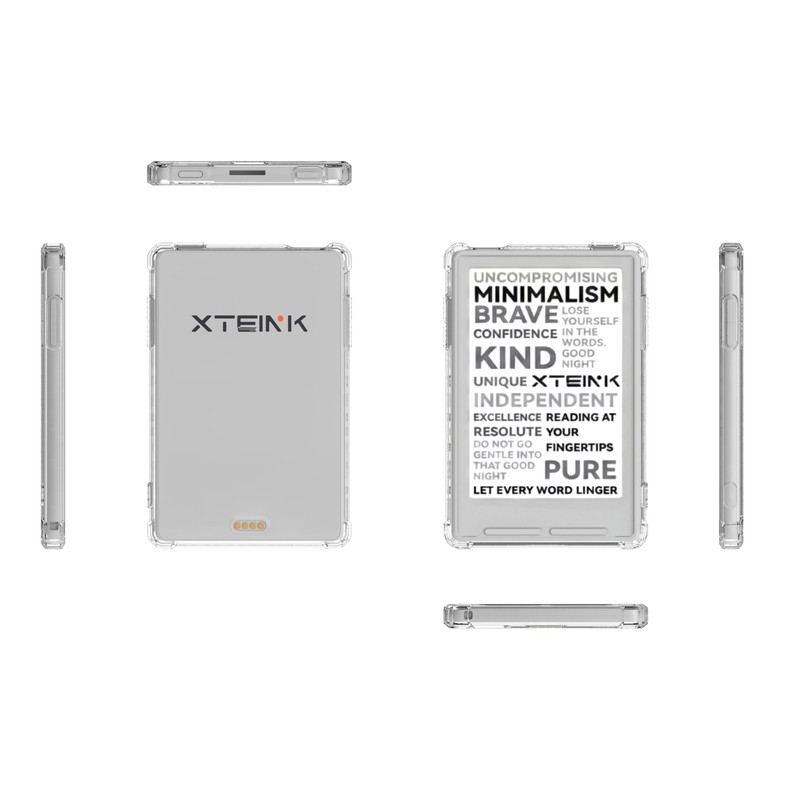 BOZHUORUI Case for 3.7" Xteink X3 eReader,Clear Soft TPU Back