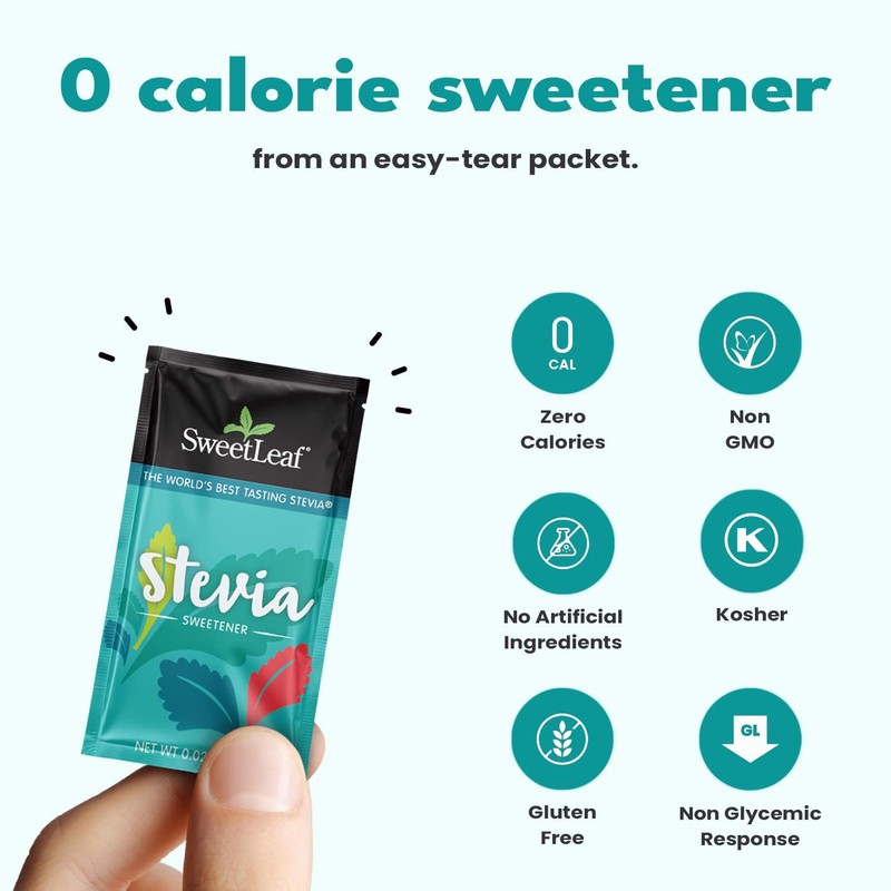 SweetLeaf Stevia Sweetener, 70 packets