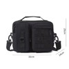 scione Tactical Crossbody Shoulder Bag with MOLLE Webbing, Black