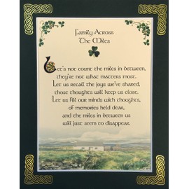 Family Across The Miles - 8x10 Family Blessing with Green Matting