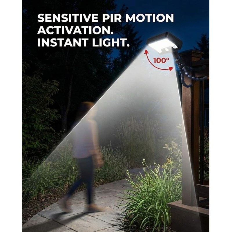 CVchancin Solar Lights Outdoor, 92 LED Motion Sensor Security Light