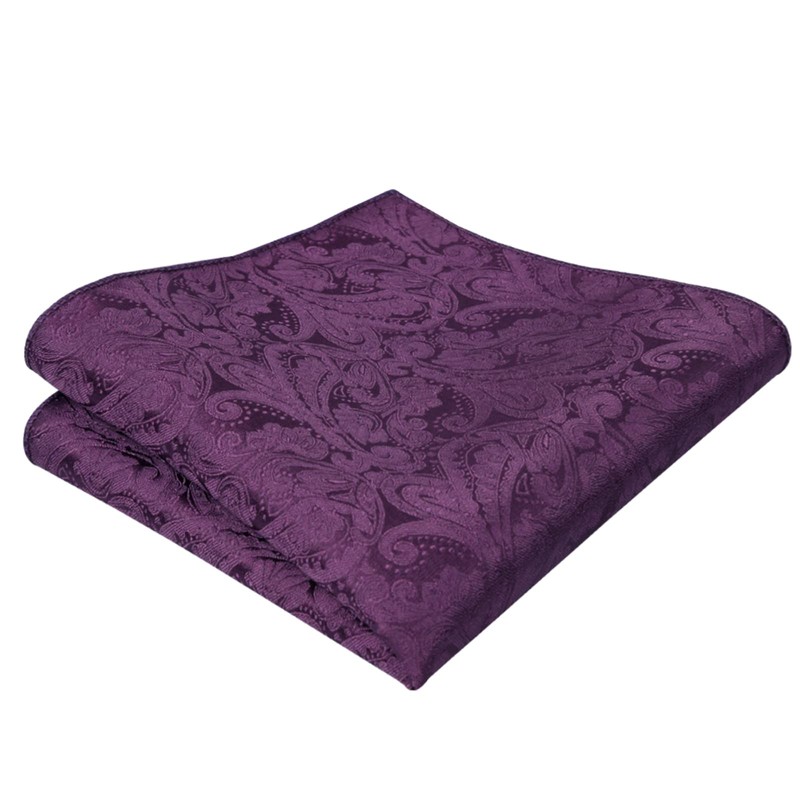 Alizeal Mens Party Paisley Pre-tied Bow Tie, Pocket Square and