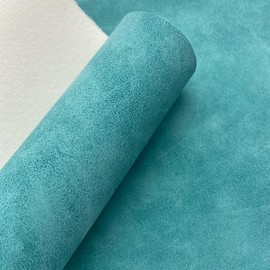 12" x 54" Soft Vegan Synthetic Faux Leather Fabric for DIY Crafts, Smooth Suede Craft Leatherette PU Fabric for Keychains Hairbows Projects Green