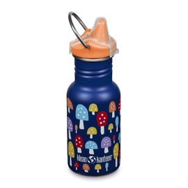 Klean Kanteen Classic Narrow Sippy Cap 1011204 Drinking Bottle with Stainless Steel Drinking Cap in Blue with a Volume of 355 ml