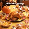 Gezond 50 Pcs Thanksgiving Paper Plates Oval, 10" x 12.5"