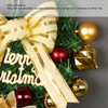 Christmas Inverted Tree Wreath Door Hanging Electroplated Ball Rattan Garland